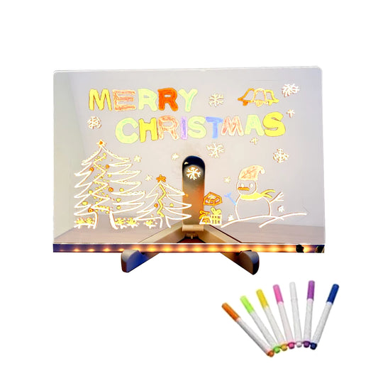 Acrylic LED Note Board With 7 Color Pen