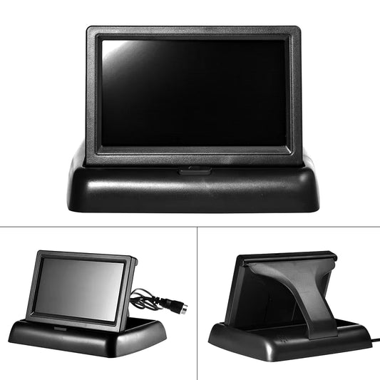 Babi 4.3 Inch HD Foldable Car Rear View Monitor Reversing LCD