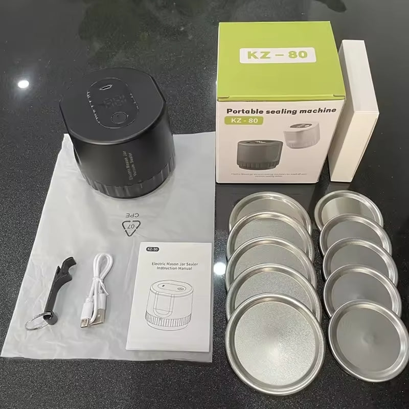 MEROfamily™ Electric Mason Jar Vacuum Sealer Kit